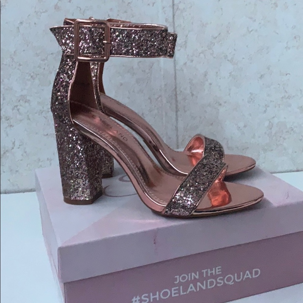 Shoe Land Rumors style glitter heels